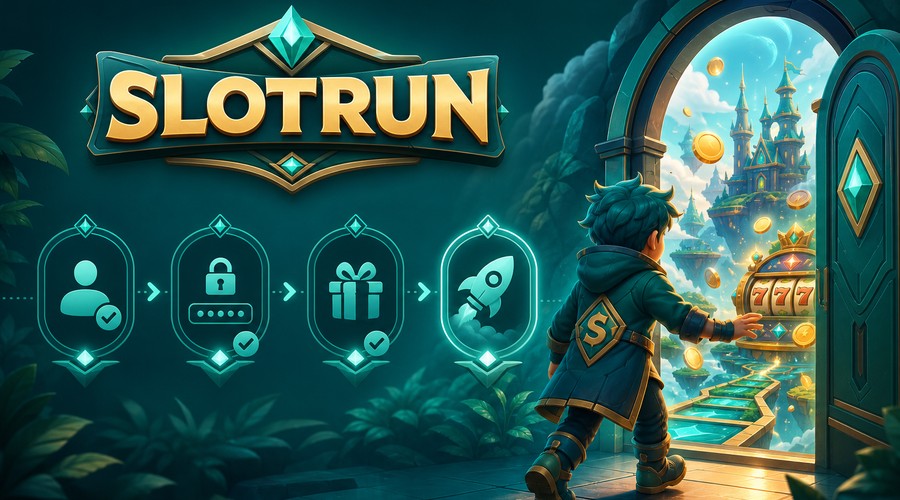 Slotrun resmi giriş rehberi banner görseli